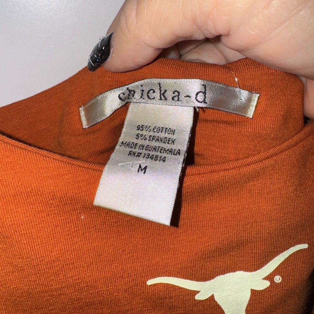 Women's Orange Ruffle Dress - Picture 6 of 6